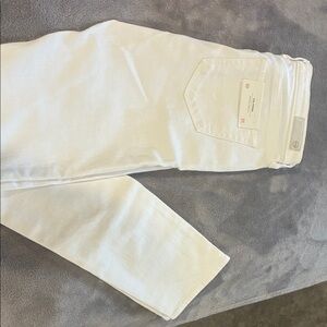 AG Adriano Goldschmied Ivory Straight Leg Jeans